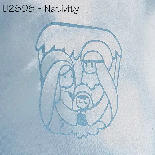 ibicci Nativity Mesh stencil for childrens Christmas cookies